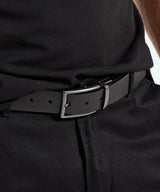 Men's two-way leather belt — lifestyle