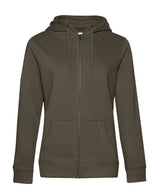 B&C Queen zipped hooded — Khaki