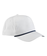 Rope detail golf cap — White/Navy