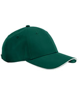 Team sports-tech cap — Bottle Green/White