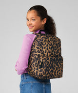 Leopard print mini backpack — lifestyle