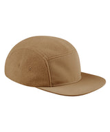 Recycled fleece outdoor camper cap — Biscuit