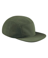 Recycled fleece outdoor camper cap — Olive Green