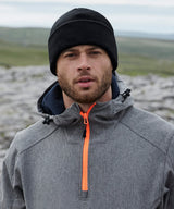 Recycled fleece cuffed beanie — lifestyle