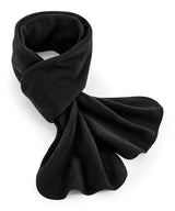 Recycled fleece scarf — Black