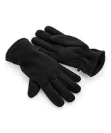 Recycled fleece gloves — Black
