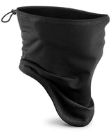 Junior softshell sports tech neck warmer — Black