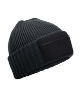 Zip patch beanie — Graphite Grey/Black