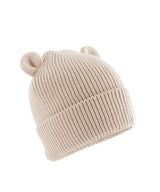 Organic baby bear beanie — Almond