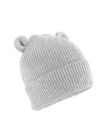 Organic baby bear beanie — Cloud Grey