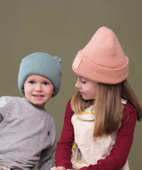 Organic baby bear beanie — lifestyle