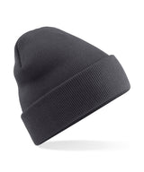 Polylana® original cuffed beanie — Graphite Grey