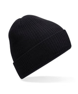 Polylana® ribbed beanie — Black