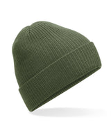 Polylana® ribbed beanie — Olive Green