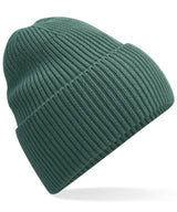 Oversized cuffed beanie — Marine Green