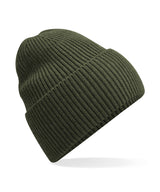 Oversized cuffed beanie — Olive Green