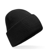 Classic engineered deep-cuffed beanie — Black