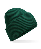 Classic engineered deep-cuffed beanie — Bottle Green