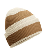 Colour block beanie — Vanilla/Biscuit