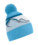 Mountain peaks pom pom beanie — Glacier Peaks