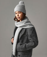 Knitted scarf and beanie gift set — lifestyle