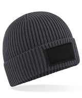 Fashion patch beanie — Graphite Grey/Black