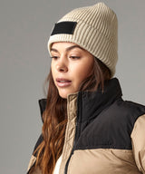 Fashion patch beanie — lifestyle
