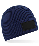 Fashion patch beanie — Oxford Navy/Black