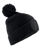 Fan patch beanie — Black
