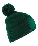 Fan patch beanie — Bottle Green
