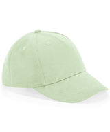 Junior organic cotton 5-panel cap — Pistachio