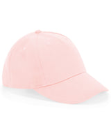 Junior organic cotton 5-panel cap — Powder Pink