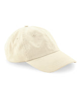 Organic cotton 6-panel dad cap — Natural