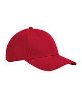 EarthAware® junior classic organic cotton 6-panel cap — Classic Red