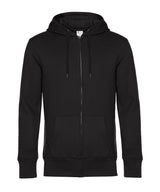 B&C KING Zipped Hood — Black Pure*