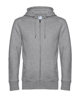 B&C KING Zipped Hood — Heather Grey*