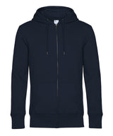 B&C KING Zipped Hood — Navy