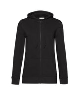 B&C Inspire Zipped Hood /women — Black Pure