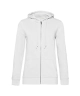 B&C Inspire Zipped Hood /women — White