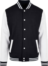 Basic college jacket — Black/White