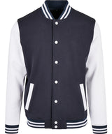 Basic college jacket — Navy/White