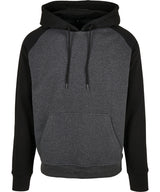 Basic raglan hoodie — Charcoal/Black