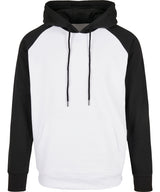 Basic raglan hoodie — White/Black