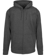 Basic zip hoodie — Charcoal