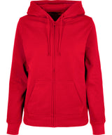 Women’s basic zip hoodie — City Red
