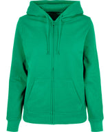 Women’s basic zip hoodie — Grass Green