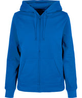 Women’s basic zip hoodie — Intense Blue