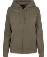 Women’s basic zip hoodie — Olive