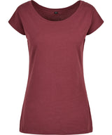 Women's wide neck tee — Cherry