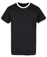 Ringer tee — Black/White
